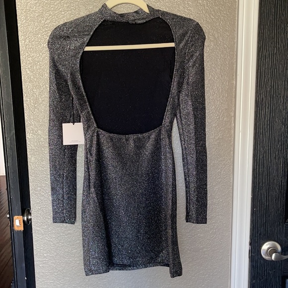 Superdown black metallic dress - Picture 2 of 2